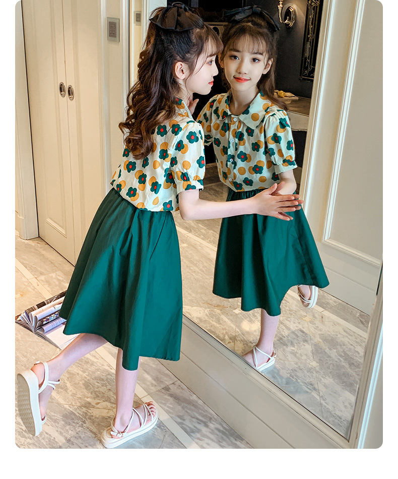 dr5154 เสื้อ+กระโปรง เด็กโต 3 ตัวต่อแพ็ค 110-170 (เลือกไซส์ได้ให้ครบแพ็ค)