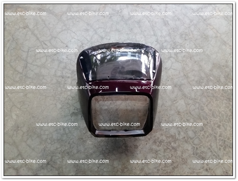 หน้ากาก RXZ เก่า พร้อมบังไมล์ สีเปลือกมังคุด