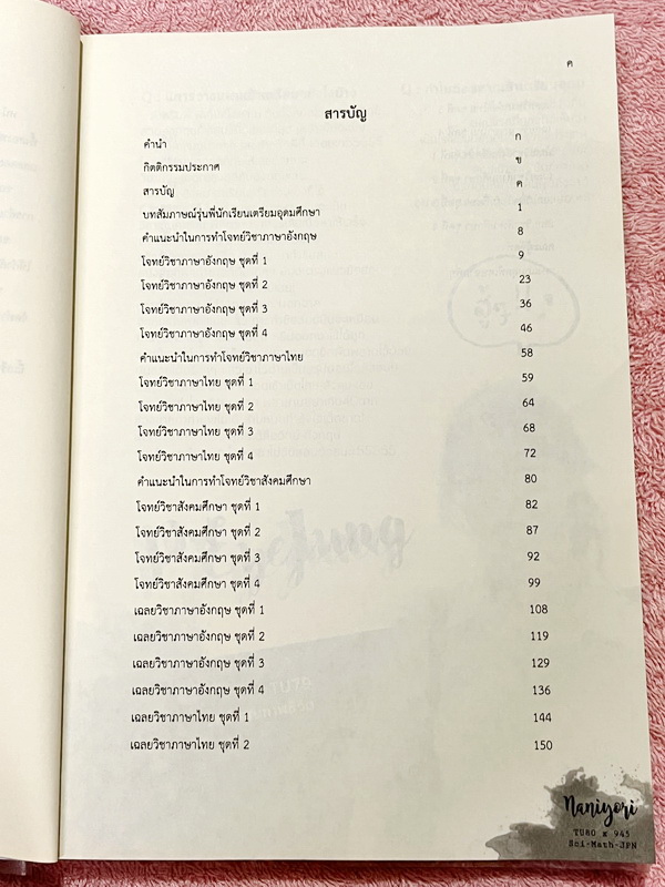 ►สอบเข้าเตรียมอุดม◄ Set หนังสือสอบเข้า ม.4 โรงเรียนเตรียมอุดมศึกษา Naniyori เล่ม 1+2 รวมแนวข้อสอบเสมือนจริง ครบทั้ง 5 วิชาหลัก วิทย์ คณิต ไทย อังกฤษ สังคม เรียบเรียงโดยรุ่นพี่เตรียมอุดมศึกษา มีแนวข้อสอบทั้งหมดมากกว่า 800 ข้อ มีเฉลยและเฉลยละเอียดครบทุกข้อ