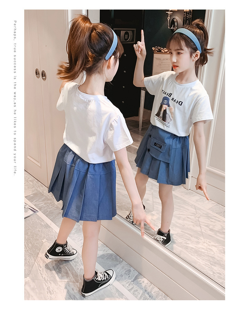 dr4995 เสื้อ+กระโปรง เด็กโต 3 ตัวต่อแพ็ค 110-170 (เลือกไซส์ได้ให้ครบแพ็ค)