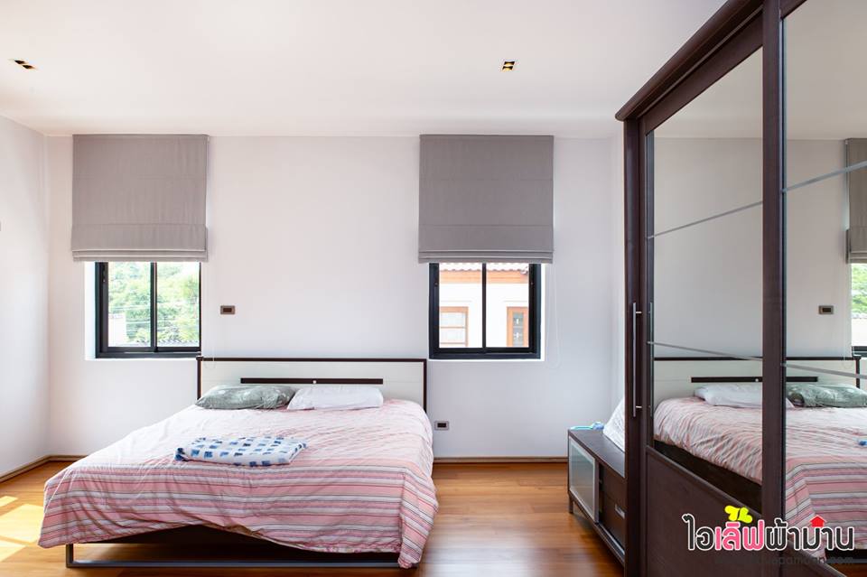 ประชาชื่น ม่านจีบ ม่านตาไก่ ม่านพับ มู่ลี่ไม้ ผสมมผสานอย่างมีสไตล์