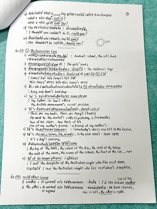 ►อ.ถ้วย◄ หนังสือเรียนภาษาอังกฤษครูพี่ถ้วย คอร์ส Grammar เล่ม 1-2 สอบเข้าเตรียมอุดม + ชีทเฉลย + ชีทสรุปแกรมม่า ในหนังสือมีโจทย์เยอะมาก มีจดบางหน้า จดละเอียด มีชีทเฉลยใช้คู่กับหนังสือให้ต่างหาก และมีชีทตัวอย่างการสรุป Grammar ย่อๆให้พอเข้าใจแบบภาพรวม ควรจำเ