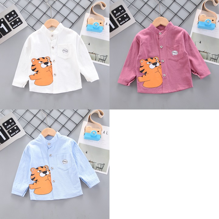 ha1793 เสื้อแขนยาว size 80-110 จำนวน 4 ตัวต่อแพ็ค