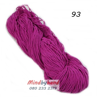 เชือกฟอก แบบไจ 93 สีชมพูบานเย็น