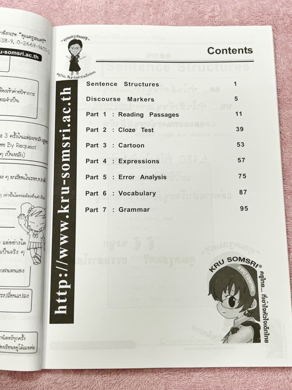 ►ภาษาอังกฤษครูสมศรี◄ ครบเซ็ทหนังสือกวดวิชา Top อังกฤษ ม.3-ม.4 Level 1-2 รวม 2 เล่ม มีสรุปเนื้อหาไวยากรณ์หลักแกรมม่าสำคัญๆ มีโจทย์แนวข้อสอบและแบบฝึกหัดประจำบท โจทย์ครอบคลุมทั้งพาร์ท Cloze Test , Grammar , Reading รวมทั้ง Vocab สำคัญที่ควรจำในระดับชั้น ม.3-