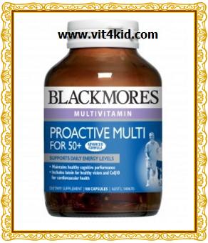 Blackmores ProActive MULTI for 50plus วิตามินรวมวัยทอง 50ปีขึ้นไป พร้อม Q10+Lutein 100เม็ด (หมด)