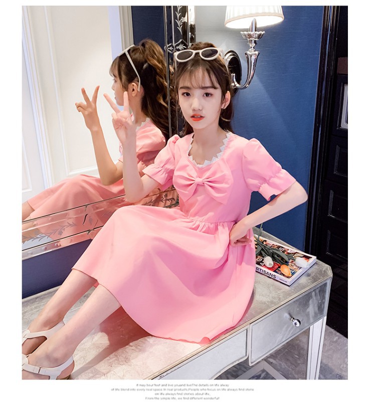 dr4847 เดรส เด็กโต 3 ตัวต่อแพ็ค 110-160 (เลือกไซส์ได้ให้ครบแพ็ค)