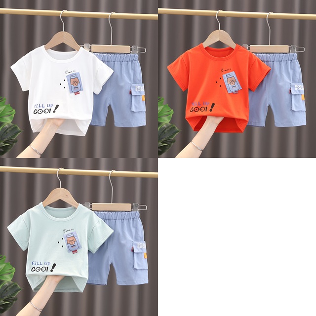 ha1442 เสื้อ+กางเกง size 80-120 จำนวน 5 ตัวต่อแพ็ค