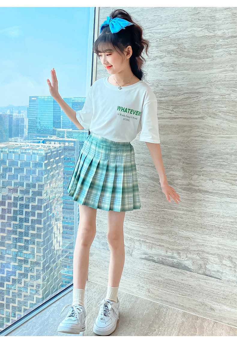 dr5487 เสื้อ+กระโปรง เด็กโต 3 ตัวต่อแพ็ค 110-160 (เลือกไซส์ได้ให้ครบแพ็ค)