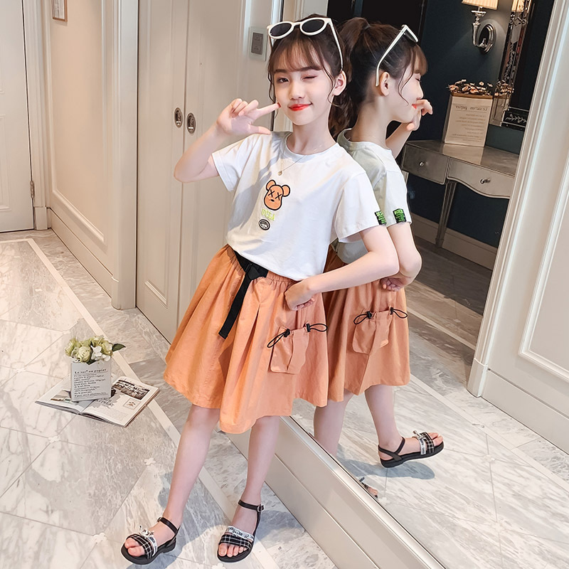 dr5003 เสื้อ+กระโปรง เด็กโต 3 ตัวต่อแพ็ค 110-160 (เลือกไซส์ได้ให้ครบแพ็ค)