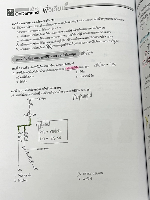 ►โควตา มข.◄ หนังสือเรียนพิเศษ Ondemand ออนดีมานด์ พี่วิเวียน Upskill ตะลุยโจทย์ชีววิทยาเพื่อสอบโควตา มข. มีโจทย์ทั้งเล่ม จดครบเกือบทั้งเล่ม จดละเอียด มีบางข้อเว้นว่างไปบ้างไม่ได้ทำ ไม่มีเฉลย