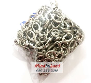 ตะขอก้ามปู สีเงิน ขนาด 3.2 ซม.