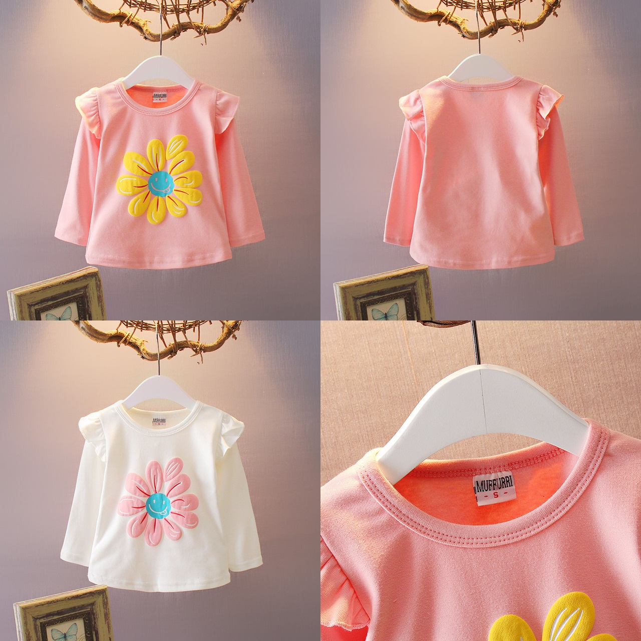 ha220 เสื้อแขนยาว size 80-110 4 ตัวต่อแพ็ค