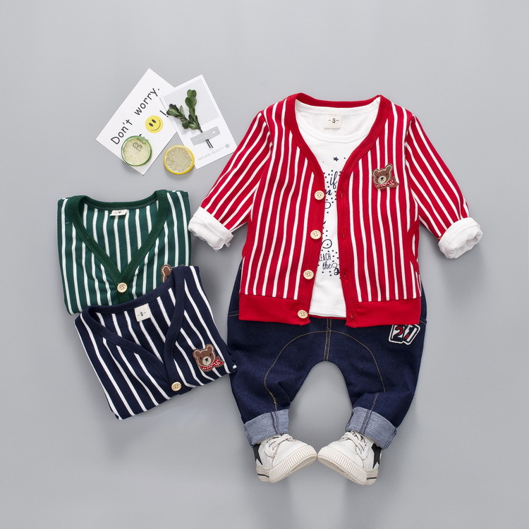 ha470 ชุดสูท เสื้อ+กางเกง(3ชิ้น) size 80-110 4ตัวต่อแพ็ค