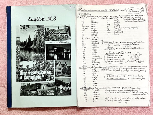 ►อ.ถ้วย◄ หนังสือเรียนภาษาอังกฤษครูพี่ถ้วย คอร์ส ม.3 สอบเข้าเตรียมอุดม + ชีทสรุปแกรมม่า ในหนังสือมีโจทย์เยอะมาก มีจดบางหน้า หน้าที่ไม่ได้จดไม่มีเฉลย // ในชีทมีตัวอย่างการสรุป Grammar ย่อๆให้พอเข้าใจแบบภาพรวม ควรจำไว้ให้ได้ อาจารย์แบ่งสรุปแกรมม่าทีละหัวข้อ