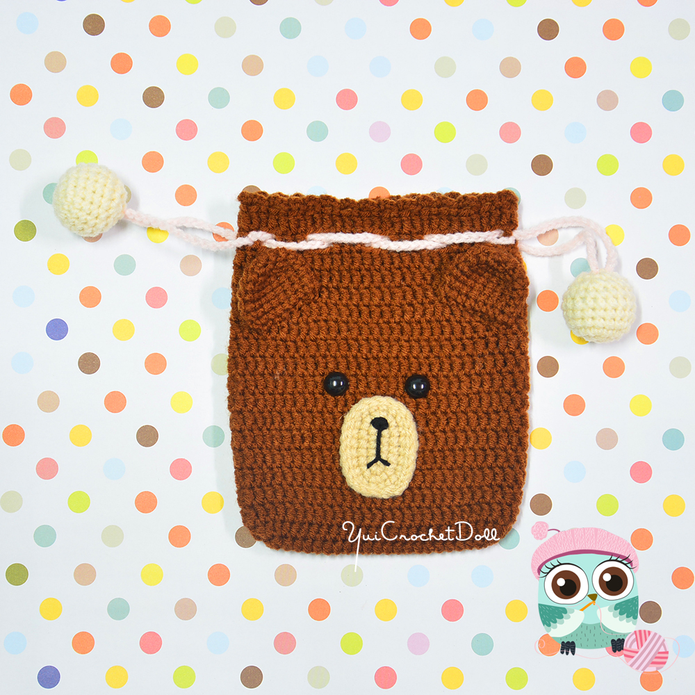 แพทเทิร์นกระเป๋าหูรูดไหมพรม ชุด 2 Drawsting crochet bag pattern Set 2