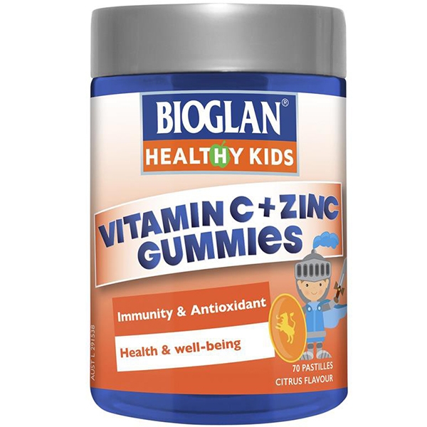 พร้อมส่ง กัมมี่วิตามินเด็ก Bioglan Vitamin C + Zinc Gummies