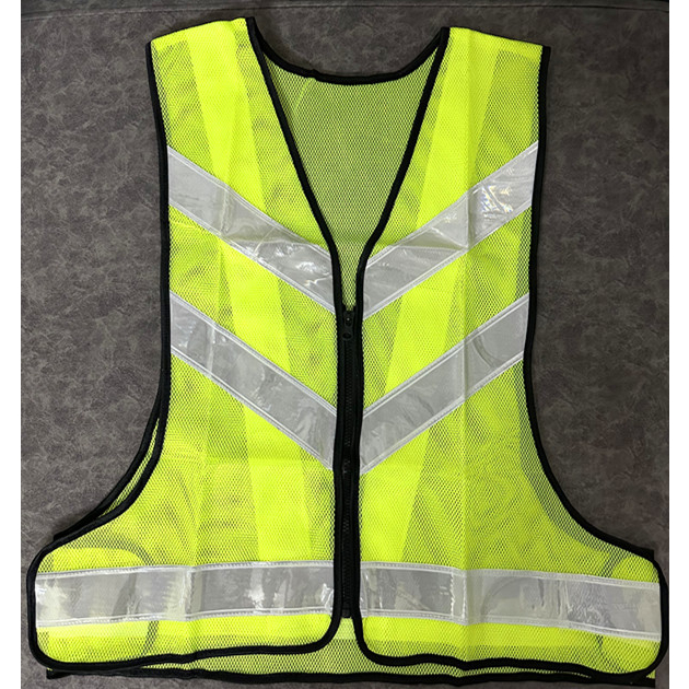 เสื้อสะท้อนแสงตาข่ายเล็ก- แถบสะท้อนแสง 6 แถบ