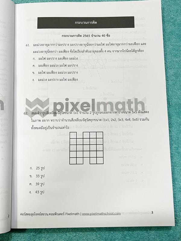 ►คณิตสอบ สอวน.คอมพิวเตอร์◄ หนังสือกวดวิชา พี่ดิว PixelMath คณิตศาสตร์เพื่อสอบ สอวน. คอมพิวเตอร์ คอร์สตะลุยโจทย์ สอวน.คอม มีโจทย์ยากเพื่อเตรียมตัวสอบ สอวน. คอมพิวเตอร์โดยเฉพาะ มีตะลุยโจทย์ 20 บท มีแบ่งแยกเรื่องแยกบทชัดเจน หนังสือจดบางหน้า จดละเอียด ไม่มีเฉ