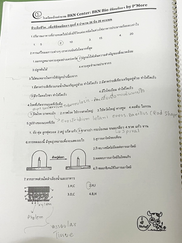 ►ครูพี่หมอ◄ โรงเรียนบ้านคำนวณวิชาการ ครู P’More ตะลุยโจทย์ชีวะ พิชิตมหิดล เน้นตะลุยโจทย์ทั้งเล่ม จดครบเกือบทั้งเล่ม จดละเอียด หนังสือใส่ปกสันเกลียว เปิดอ่านง่าย สำเนา