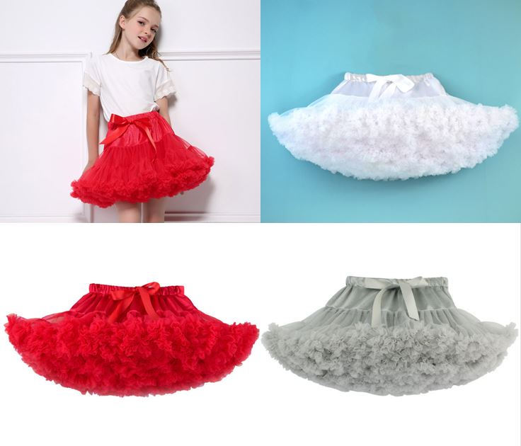 YL38 กระโปรง tutu size XL จำนวน 4 ตัวต่อแพ็ค (คละสีได้)