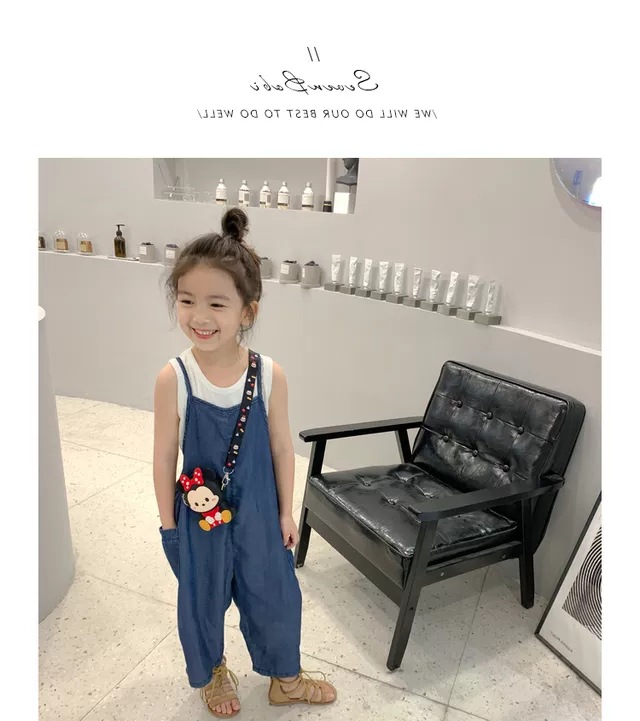 yw1364 เอี๊ยมยีนส์ขายาว ไม่รวมเสื้อ size 7-15 5 ชุดต่อแพ็ค (เลือกไซส์ได้ ให้ครบแพ็ค)