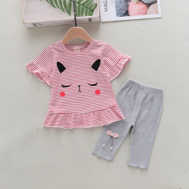 ha1274 เสื้อ+กางเกง size 80-110 จำนวน 4 ตัวต่อแพ็ค