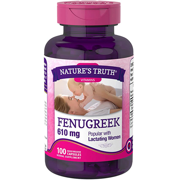 พร้อมส่ง เมล็ดลูกซัด ฟีนูกรีก น้ำนมแม่ Nature's Truth Fenugreek 610mg