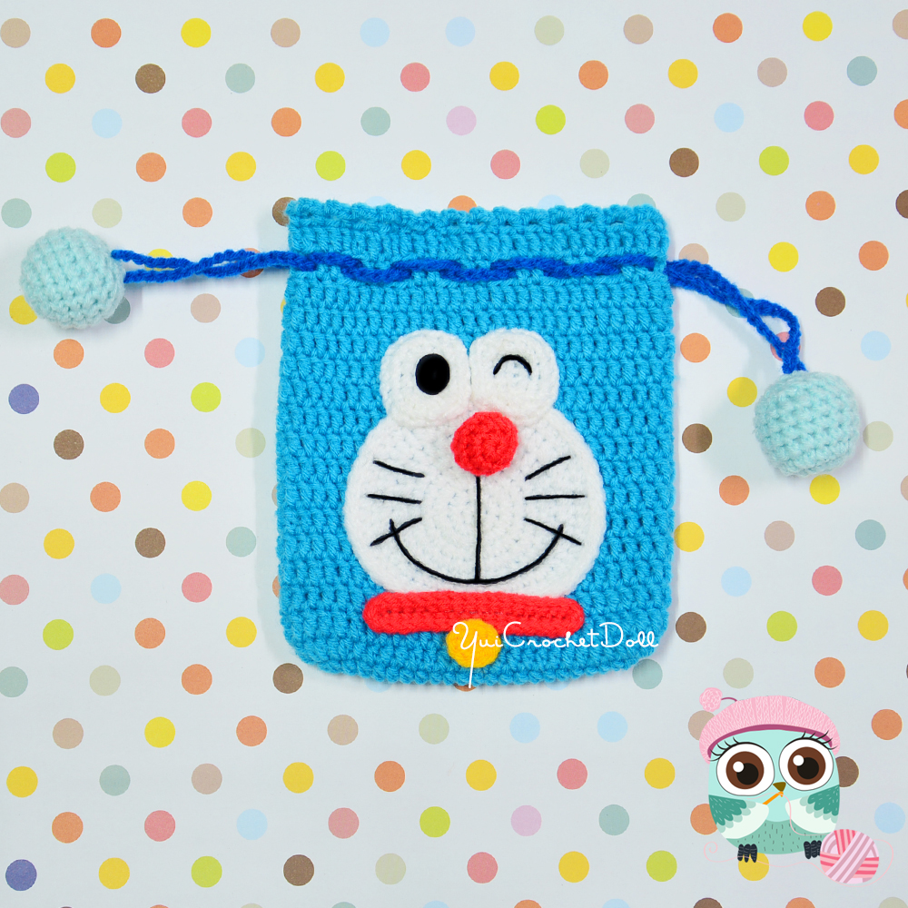 แพทเทิร์นกระเป๋าหูรูดไหมพรม ชุด 2 Drawsting crochet bag pattern Set 2