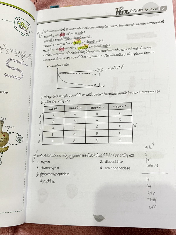 ►A-Level◄ หนังสือกวดวิชาออนดีมานด์ Upskill อัพสกิลชีววิทยา A-Level เล่ม 1-2 มีสรุปเนื้อหาสำคัญสั้นๆกระชับ เพื่อใช้เตรียมสอบ ม.ปลาย A-Level มีโจทย์เยอะมาก จดบางหน้า จดละเอียด ไม่มีเฉลย หนังสือเล่มใหญ่