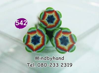แท่ง Polymer Clay รูปดอกไม้ ลาย 542