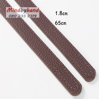 สายกระเป๋าหนังลายลิ้นจี่ ความยาว 65 cm.
