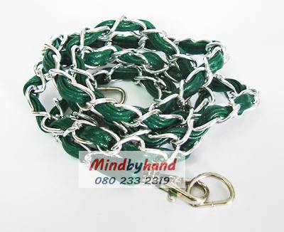 โซ่สายกระเป๋าสีเงิน + ก้ามปู + ห่วง D ร้อยหนัง