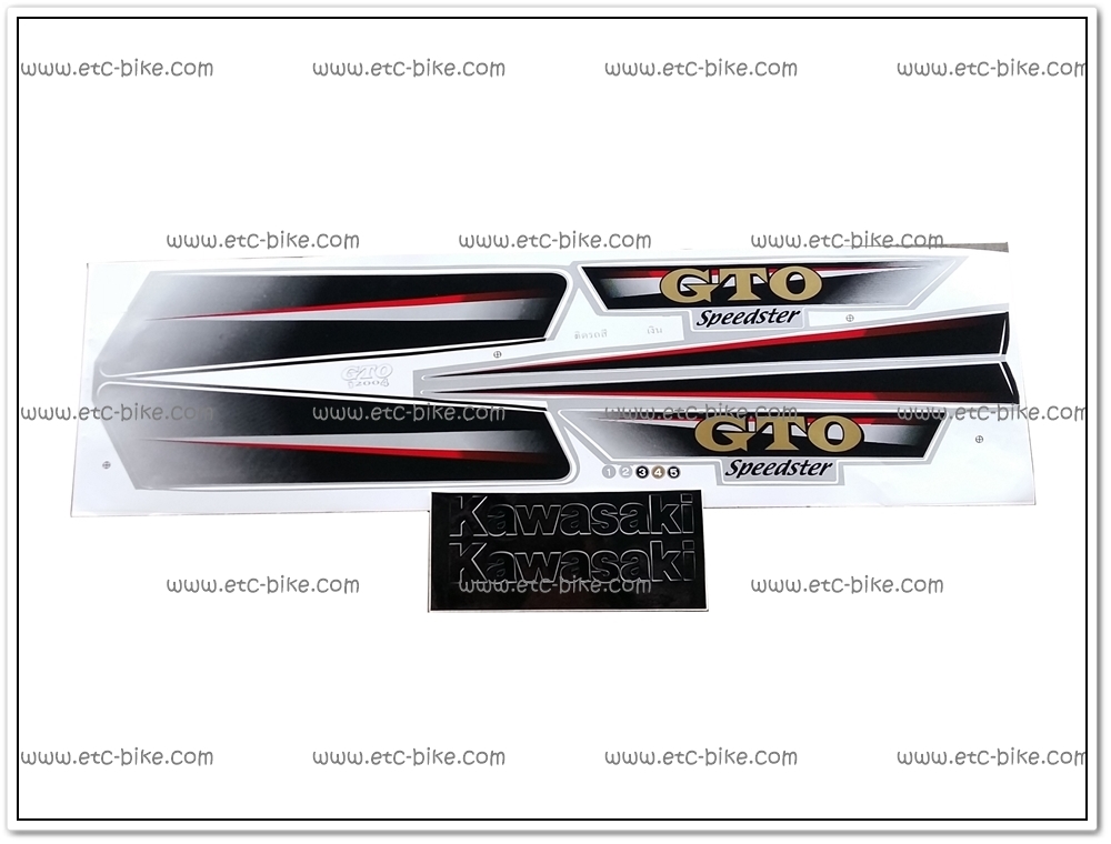 สติ๊กเกอร์ GTO ปี 2004 ติดรถสีเงิน
