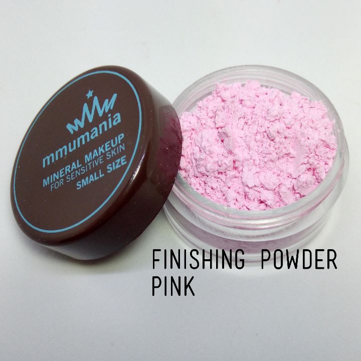 ขนาดจัดชุด MMUMANIA Mineral Makeup : FINISHING POWDER แป้งฝุ่นคุมมัน มิเนอรัล สีชมพู