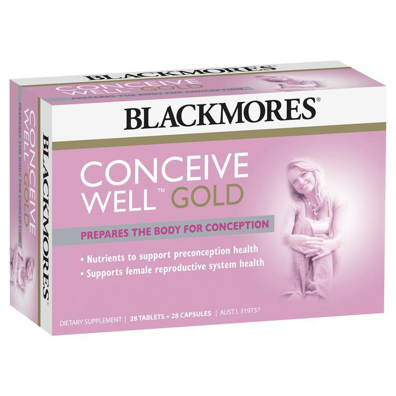 พร้อมส่ง เตรียมพร้อมตั้งครรภ์ Blackmores Conceive Well Gold Women