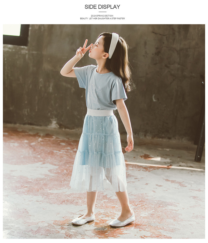 dr4947 เสื้อ+กระโปรง เด็กโต 3 ตัวต่อแพ็ค 110-160 (เลือกไซส์ได้ให้ครบแพ็ค)