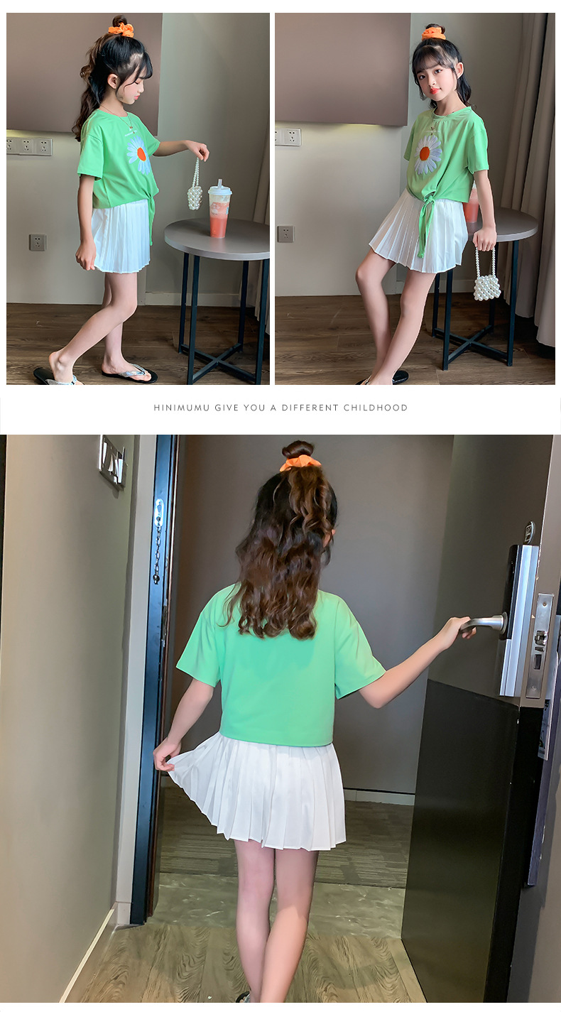 hp395 เสื้อ+กระโปรง เด็กโต 3 ตัวต่อแพ็ค size 110-170 (เลือกไซส์ได้ให้ครบแพ็ค)