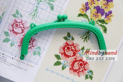 ปากกระเป๋าปิ๊กแป๊กพลาสติก ขนาด 6 นิ้วกว่าๆ