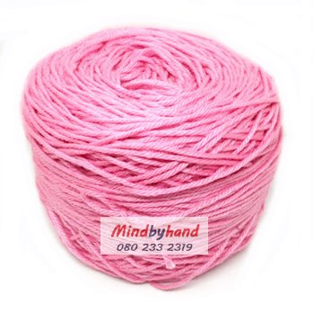เส้นฝ้ายอินโด รหัสสี 10 สีชมพูอ่อน