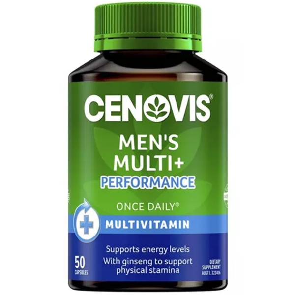 พร้อมส่ง วิตามินรวมเสริมสร้างฮอร์โมนชาย พลัสเข้มข้น Cenovis Men's Multi + Performance