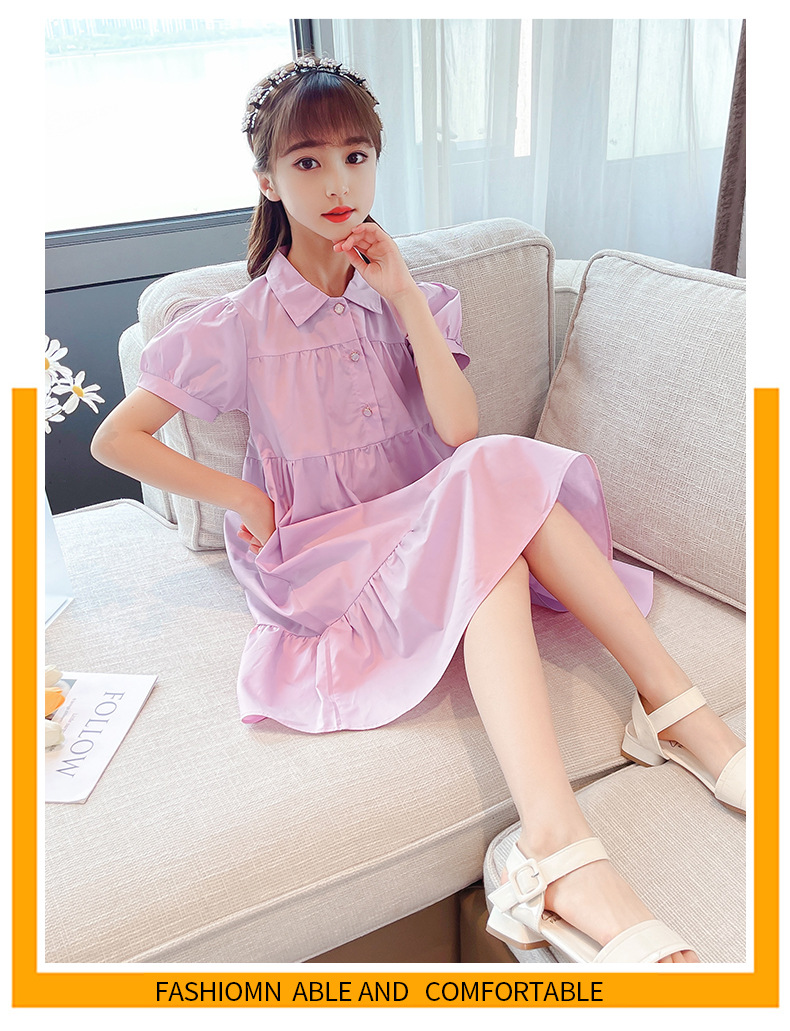 dr5233 เดรส เด็กโต 3 ตัวต่อแพ็ค 110-160 (เลือกไซส์ได้ให้ครบแพ็ค)