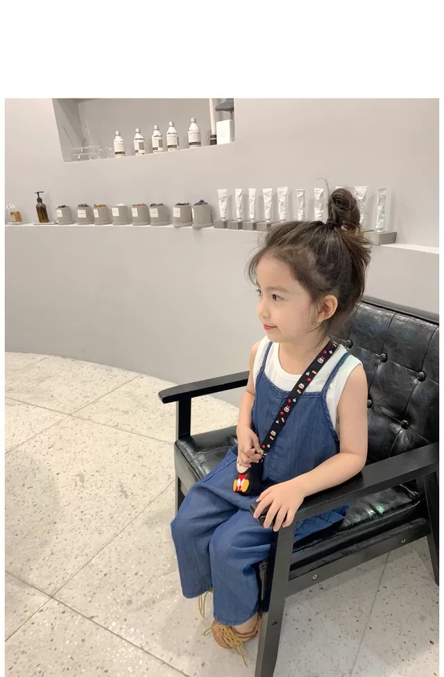 yw1364 เอี๊ยมยีนส์ขายาว ไม่รวมเสื้อ size 7-15 5 ชุดต่อแพ็ค (เลือกไซส์ได้ ให้ครบแพ็ค)
