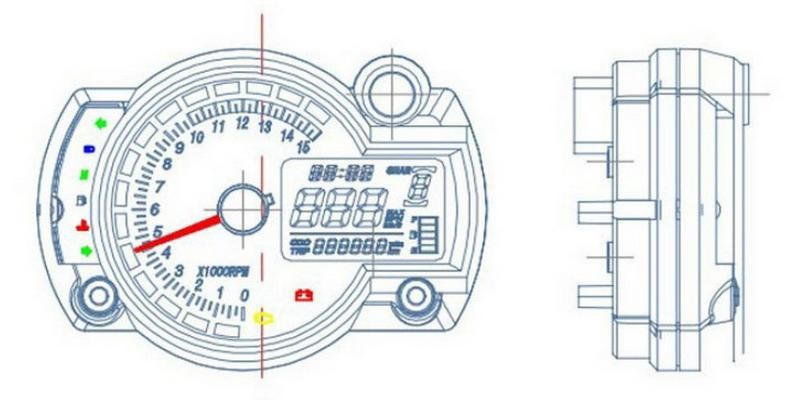 ไมล์ดิจิตอลทรง KOSO