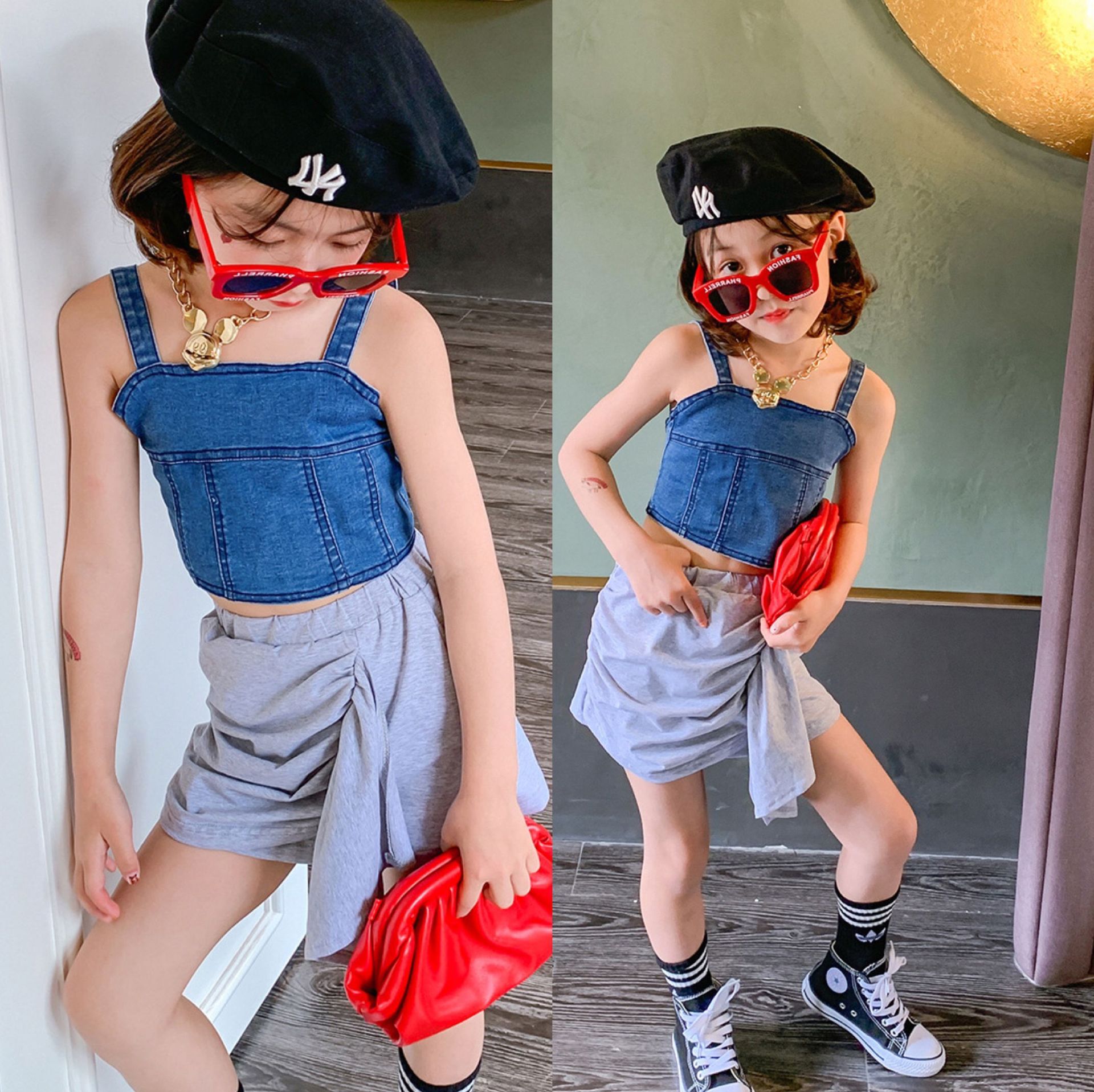yy35 เสื้อ+กระโปรง size 7-15 5 ชุดต่อแพ็ค (เลือกไซส์ได้ ให้ครบแพ็ค)
