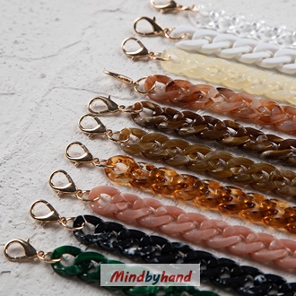 สายกระเป๋าอะคริลิคเรซิ่น ความยาว 60 cm.