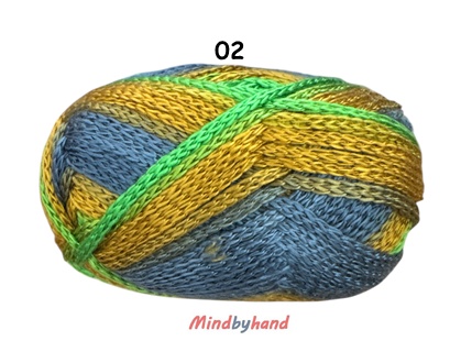 ไหมพรมเรนโบว์ รหัสสี 02