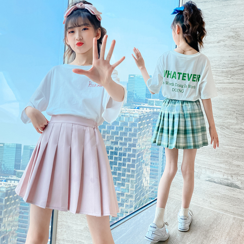 dr5487 เสื้อ+กระโปรง เด็กโต 3 ตัวต่อแพ็ค 110-160 (เลือกไซส์ได้ให้ครบแพ็ค)