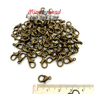 ตะขอก้ามปูเล็ก สีรมควัน ขนาด 1.2 cm.