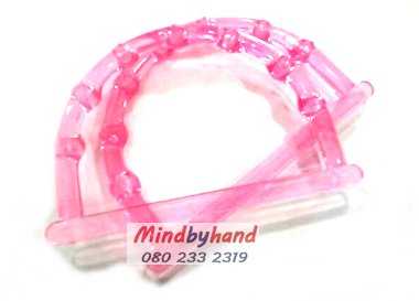 หูกระเป๋าพลาสติก ตัว D ลายข้อไผ่